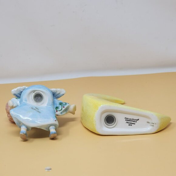 Fitz And Floyd Moon Beams Angel & Crescent Moon Salt & Pepper Shaker Set - Picture 9 of 12